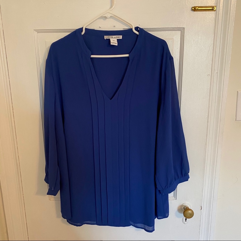 Bright Blue Blouse